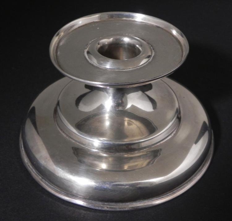 Hawkes Sterling Silver Candle Holder 95 PWTS: This is a sterling candle holder made by T.G. Hawkes & Co., of Corning New York, sometime before 1964 when the company closed. This candle holder has the Hawkes name, along with Sterling, and 95 P