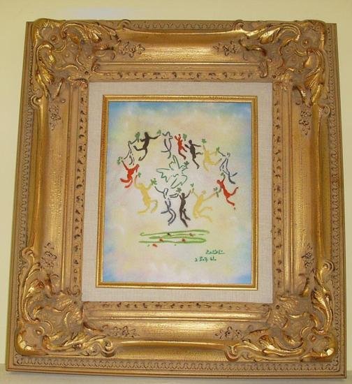 The Dance of Peace - Picasso: American Artist Max Karp is one of the few contemporary painters to use enamel for his artistic work. He is internationally acclaimed as the father of modern enameling. His place in art history is ass