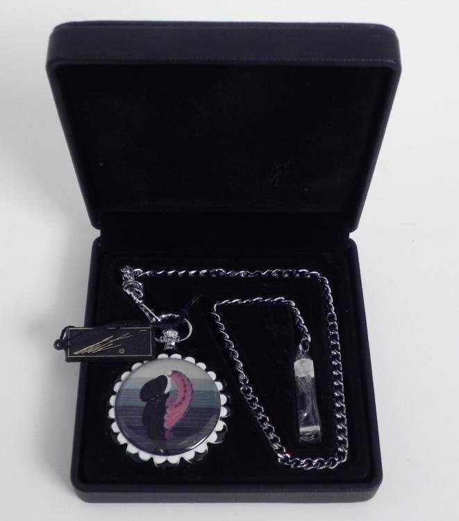 Deco Erte Mens Pocket Watch Premier Offer Art to Wear: This chic Art Deco pocket watch-created under license from an original design by Erté himself &mdash. * A famous Erté image and his distinctive signature appear on the back of the watch
