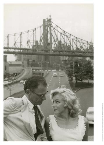 Sam Shaw Photo Print Marilyn Monroe & Arthur Miller NY: Here's Marilyn and her then husband, and noted playwrite. * * * Artist: Sam Shaw Title: Marilyn Monroe and Arthur Miller, NYC, 1958Medium: Print on paperPaper: 27 1/2 x 19 5/8 * * * Condition: Excelle