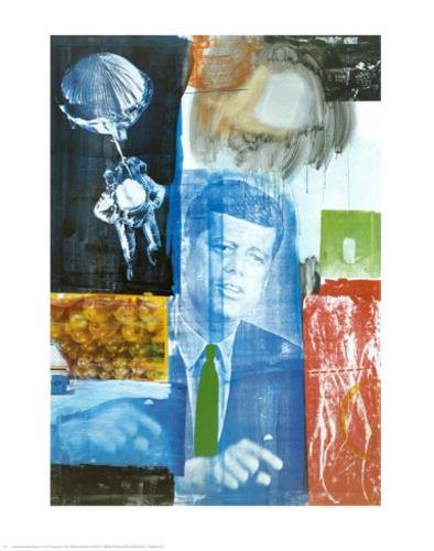 Robert Rauschenberg Art Print Retroactive I w/ Kennedy: Artist: Robert RauschenbergTitle: Retroactive IMedium: Print on paper * Paper: 22 x 28 Condition: Excellent