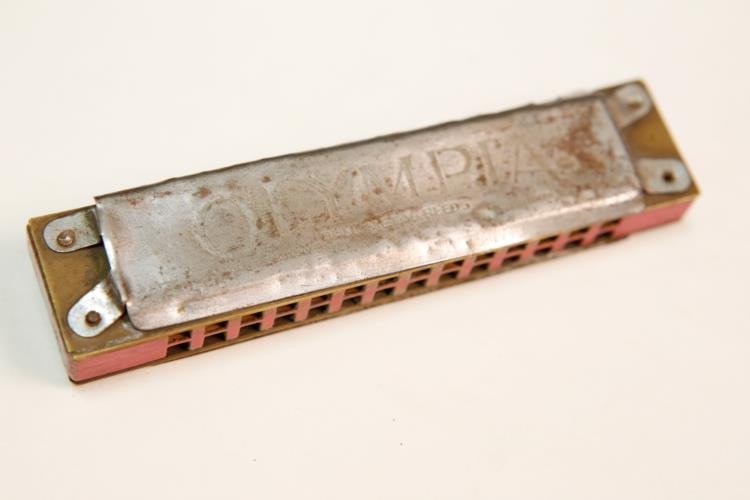 WWII 1943 Original German Soldier's Harmonica Olympia Sep 23, 2014