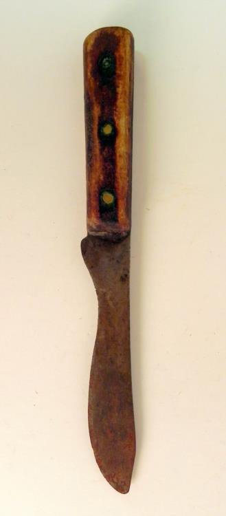 Antique American Indian 10.25" Trade Knife: Available is this Antique American Indian 10.25" Trade Knife. Its 5.75" blade was probably used for skinning.