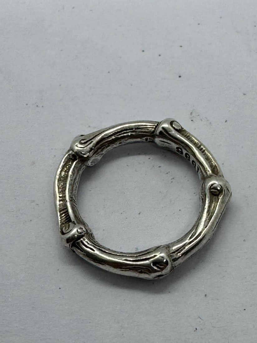 TIFFANY & CO SILVER 925 BAMBOO RING (1 of 4)
