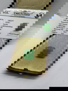 EGL 20.95cts OF EMERALD GEMSTONE  PLEASE NOTE:  WE ARE UNABLE TO CHECK THE DETAILS FROM EGL, TH: EGL 20.95cts OF EMERALD GEMSTONE PLEASE NOTE:&nbsp; WE ARE UNABLE TO CHECK THE DETAILS FROM EGL, THEREFORE WE ENCOURAGE YOU TO VIEW BEFORE BIDDING TO SATISFY YOURSELF OF THE CARD DETAILS