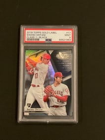2018 Topps Cold Label Shohei Ohtani Class 1 Black #17 PSA 9