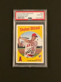 2018 Topps Archives Shohei Ohtani Swinging Bat #50 PSA 10