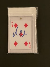 Matt Damon Authentic Autographed Playing Card