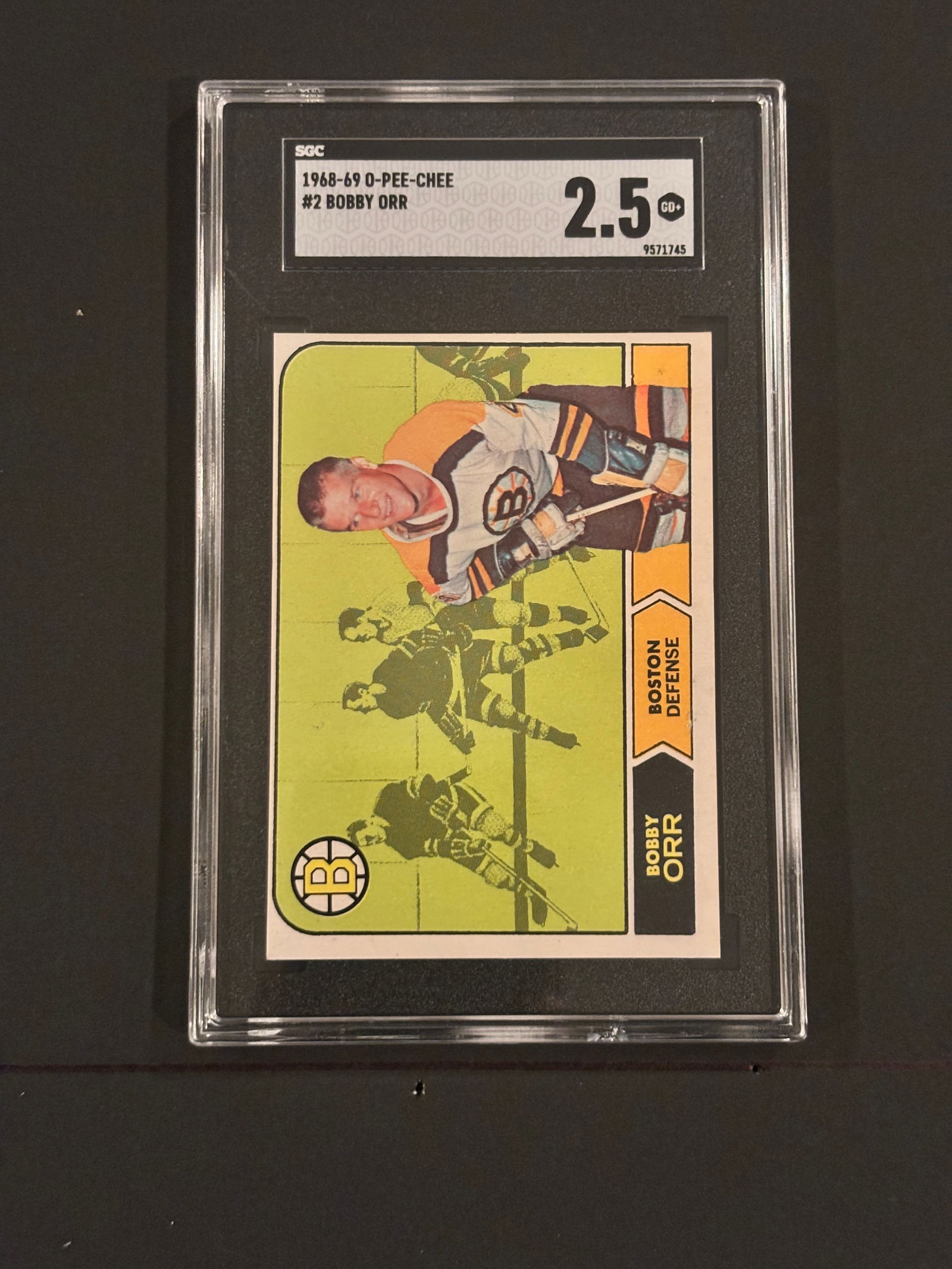 1968-69 O-Pee-Chee Bobby Orr #2 SGC 2.5 (1 of 2)