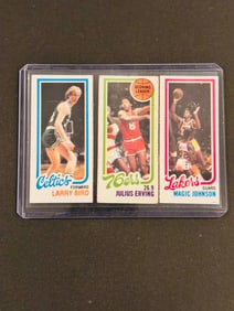 1980-81 Topps Bird/Erving/Johnson Seperated
