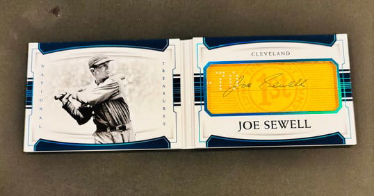 2018 Panini National Treasures Joe Sewell #CSB-JS 14/49