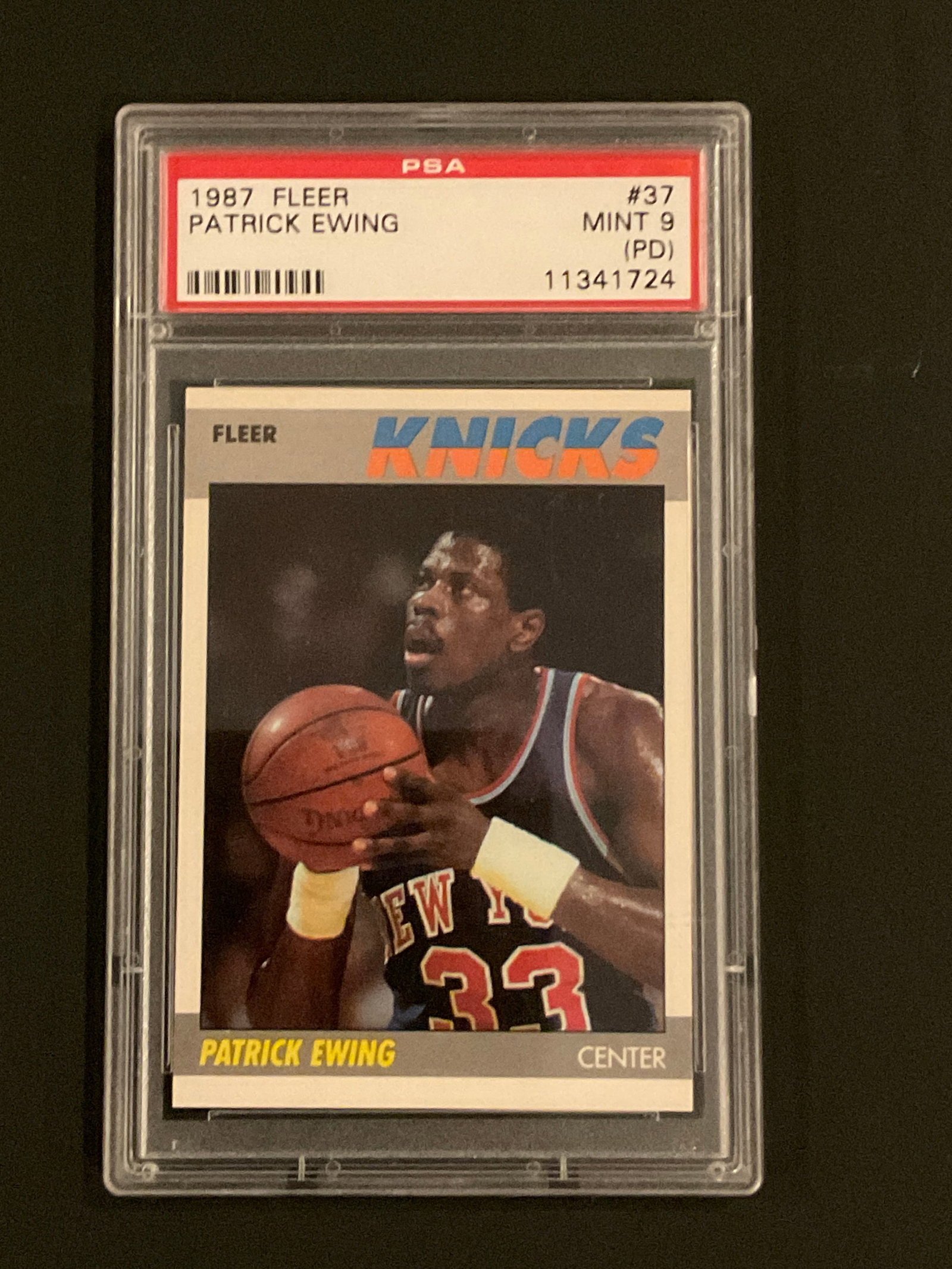 1987 Fleer Patrick Ewing #37 PSA 9 (1 of 2)