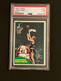 1981 Topps Larry Bird #101 PSA 7