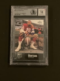 1997 Upper Deck Legends Joe Montana #178 Beckett Authentic Autograph