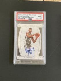 2020 National Treasures David Robinson #DVR PSA 8