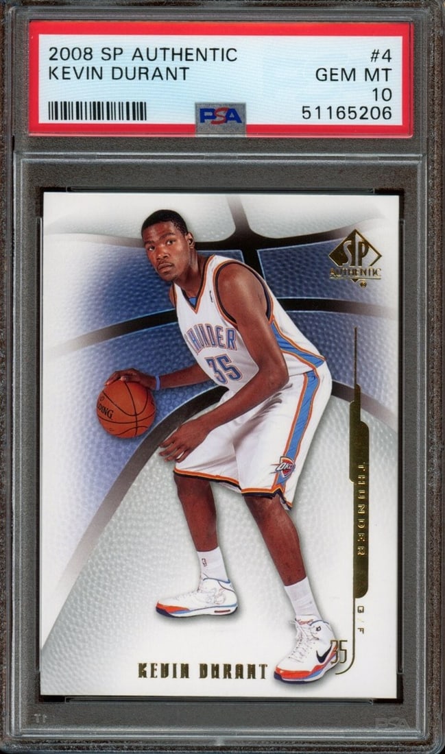 2008 SP Authentic #4 Kevin Durant PSA 10 (1 of 2)
