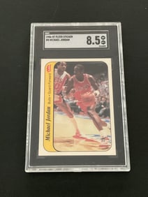 1986-87 Fleer Sticker Michael Jordan #8 SGC 8.5