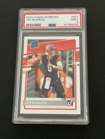2020 Panini Donruss Joe Burrow #301 PSA  9