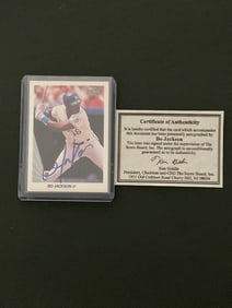 1990 Leaf Bo Jackson #125 w/ Certificate of Authentication