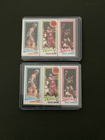 1980-81 Topps Johnson/Bird/Erving Seperated(x2)