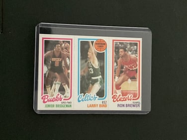 1980-81 Topps Birdgeman/Bird/Brewer Triple