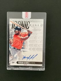 2020 Panini Absolute Baseball Yordan Alvarez #IC-YA Auto