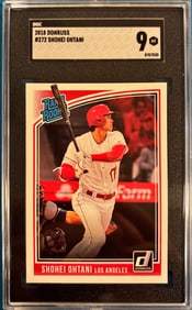 2018 Donruss Shohei Ohtani Rated Rookie #272 - SGC 9 Mint - Iconic Rookie Card