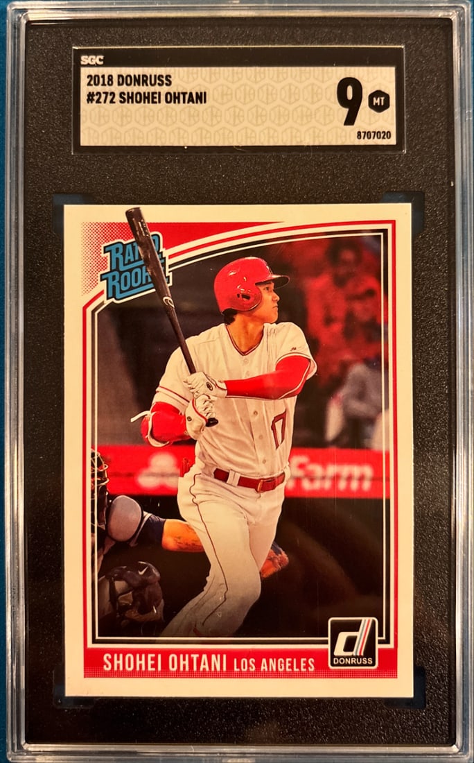 2018 Donruss Shohei Ohtani Rated Rookie #272 - SGC 9 Mint - Iconic Rookie Card (1 of 2)