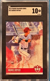 2018 Panini Diamond Kings Shohei Ohtani #76 - SGC 10 Gem Mint - Rookie Card