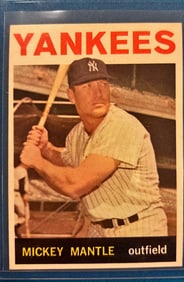 1964 Topps Mickey Mantle #50 - Vintage Yankees Card