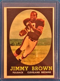 1958 Topps Jim Brown #62 - Rookie Card - Cleveland Browns