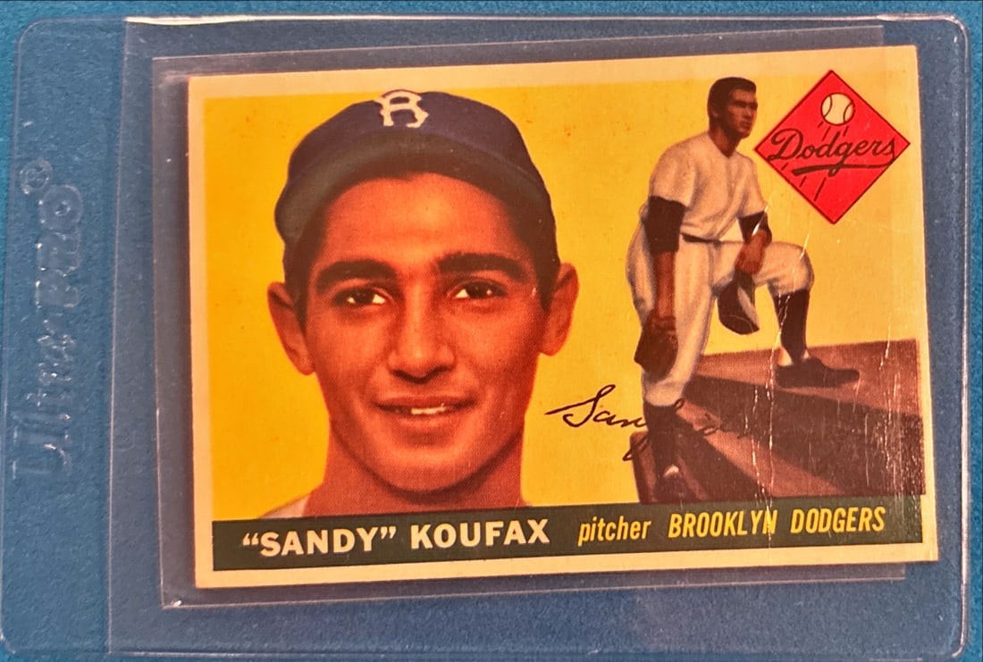 1955 Topps Sandy Koufax #123 - Early Brooklyn Dodgers Card (1 of 2)