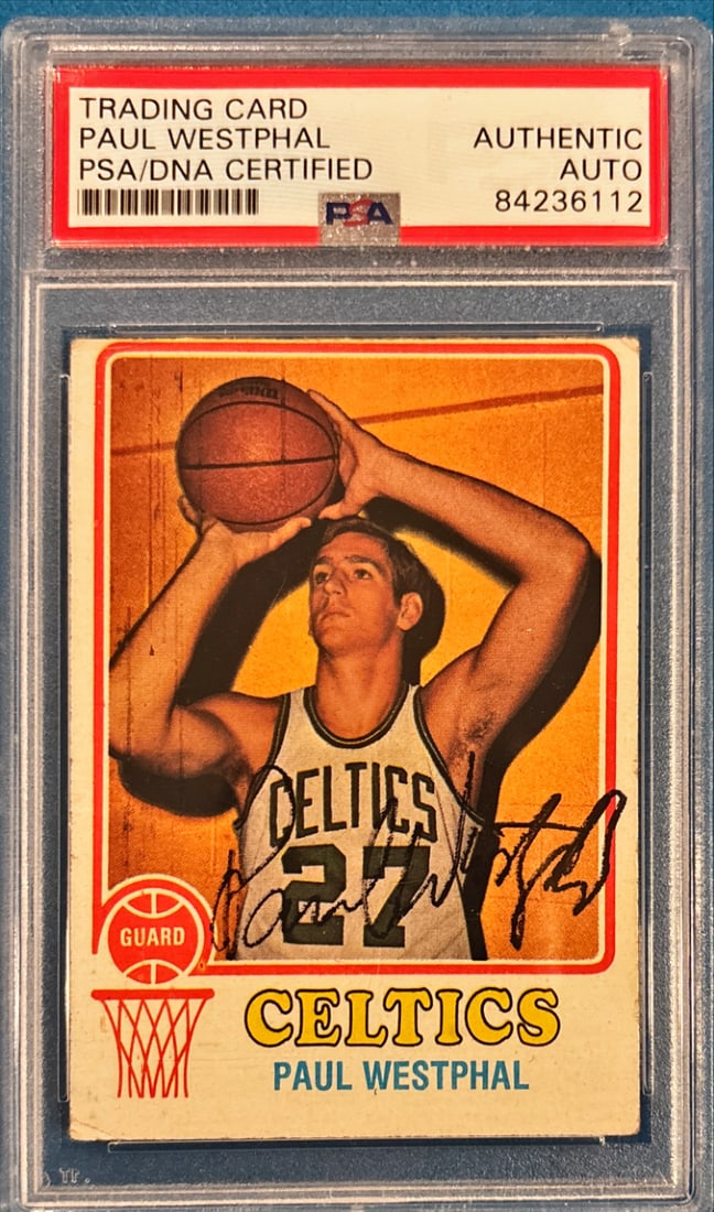 1972-73 Topps Paul Westphal #126 - PSA Authentic - PSA/DNA Auto 10 (1 of 2)