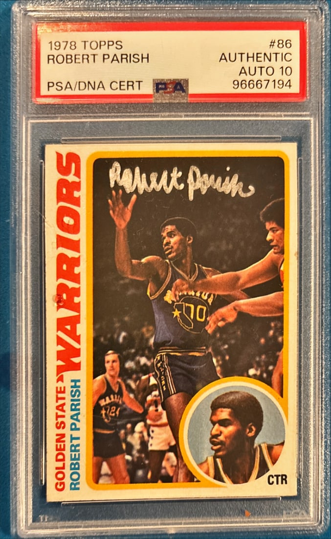 1978 Topps Robert Parish #86 - PSA Authentic - PSA/DNA Auto 10 (1 of 2)