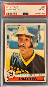 1979 Topps Ozzie Smith #116 - PSA 2 Good - Padres