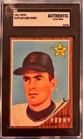 1962 Topps Gaylord Perry #199 - SGC Authentic (Color Added)