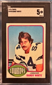 1976 Topps Randy White #158 - SGC 5 EX