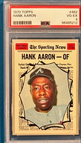 1970 Topps Hank Aaron #462 - PSA 4 VG-EX