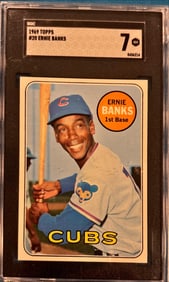 1969 Topps Ernie Banks #20 - SGC 7 NM
