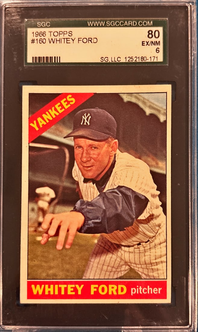 1966 Topps Whitey Ford #160 - SGC 6 EX/NM (1 of 2)