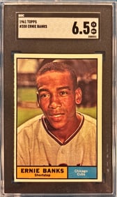 Ernie Banks - Graded Baseball Card