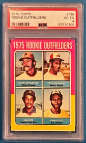 1975 Topps Rookie Outfielders #616 - PSA 4 VG-EX