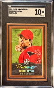 2018 Panini Diamond Kings Portraits P15 Shohei Ohtani – SGC 10