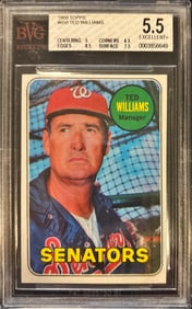 1969 Topps Ted Williams #650 – BVG 5.5