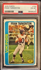 1978 Topps Fran Tarkenton #100 – PSA 6