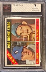 1966 Topps Dodgers Rookie Stars #288 (Don Sutton/Bill Singer) – BVG 7