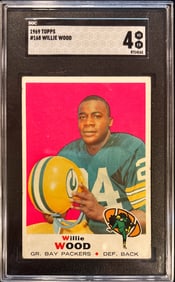 1969 Topps Willie Wood #168 – SGC 4