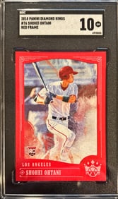 2018 Panini Diamond Kings Shohei Ohtani #76 Red Frame – SGC 10