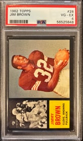1962 Topps Jim Brown #28 – PSA 4