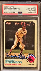 1973 Topps Brooks Robinson #90 – PSA/DNA Auto 10